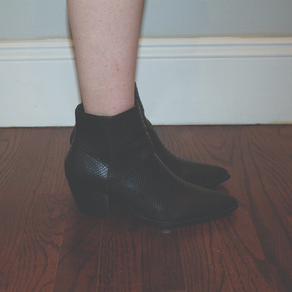 Lulu's Vegan Leather Ankle Booties